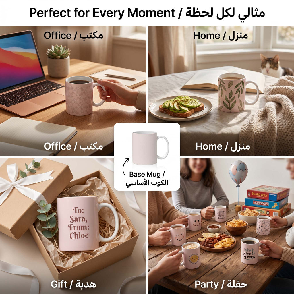 Custom Photo Mug with Name – Personalized Ceramic Gift in Saudi Arabia