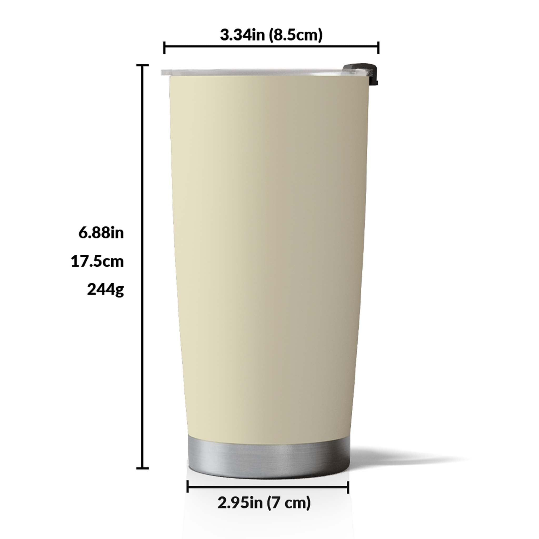 20oz Tumbler with Photo & Name – Personalized Stainless Steel Travel Cup Gift