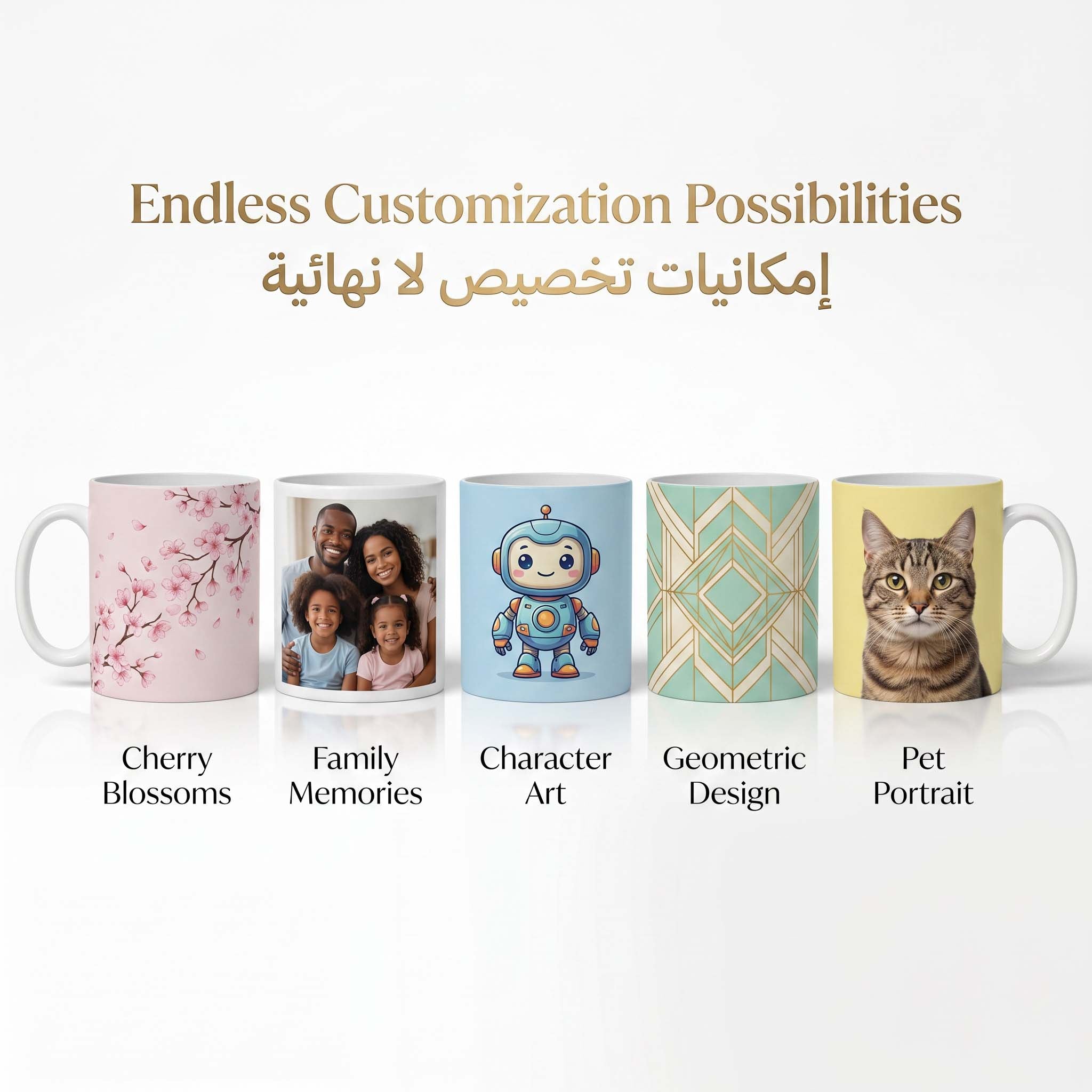 Custom Photo Mug with Name – Personalized Ceramic Gift in Saudi Arabia